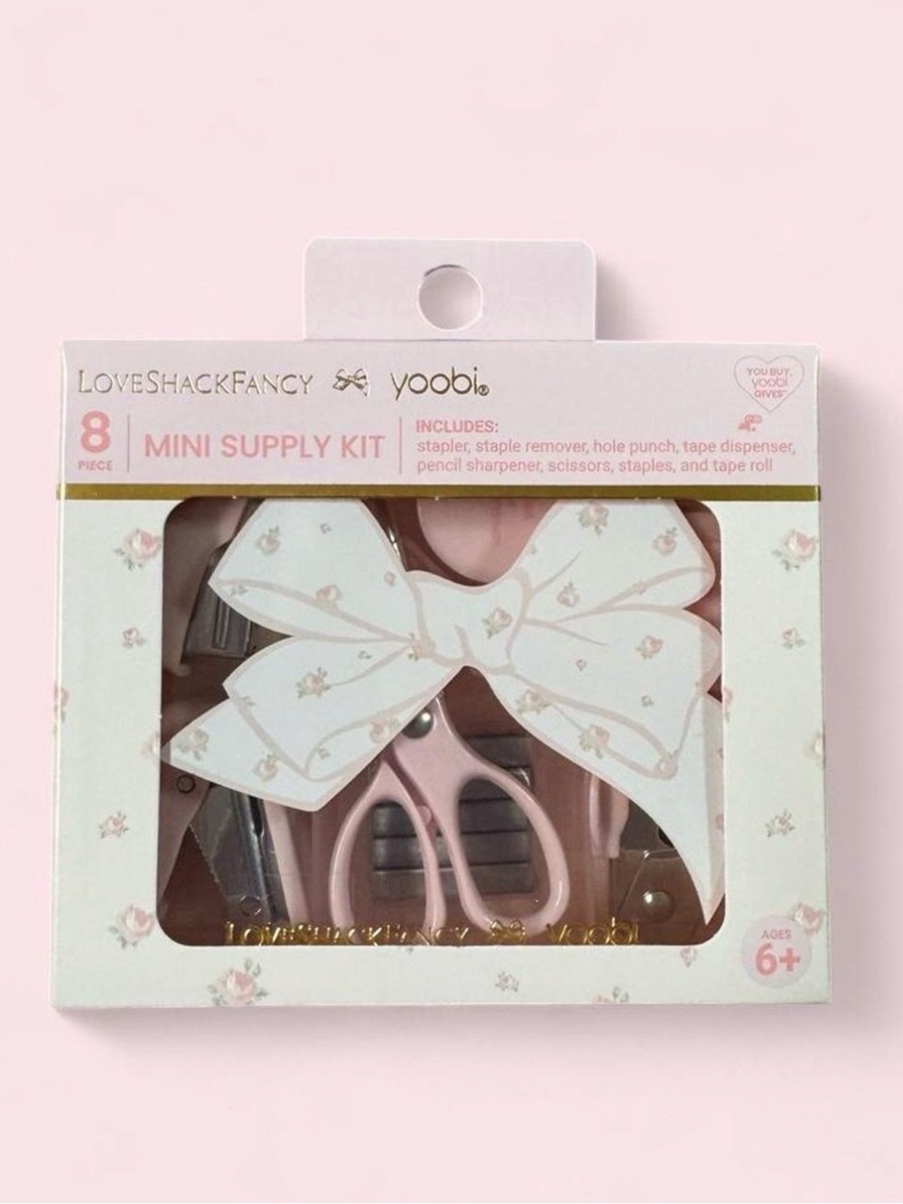 LoveShackFancy × Target - Yoobi Blooming Heirloom Ditsy Mini Supply Kit Flat Box